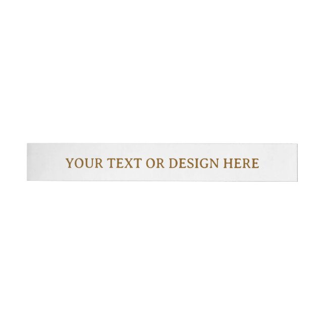 Create Your Personalize 1" x 7.25" Wrap Around Label (Individual)