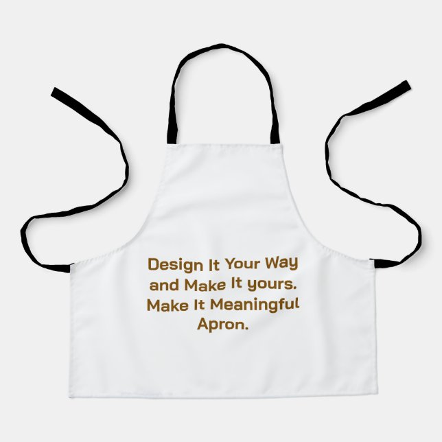 Create Your Personalize 20" length x 24" width Apron (Front)
