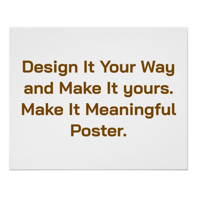 Create Your Personalize 25" x 20" Poster (Front)