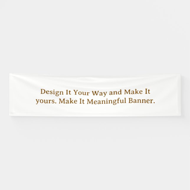 Create Your Personalize 2.5' x 10' Banner (Horizontal)