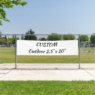 create your personalize 2.5' x 10' outdoor banner