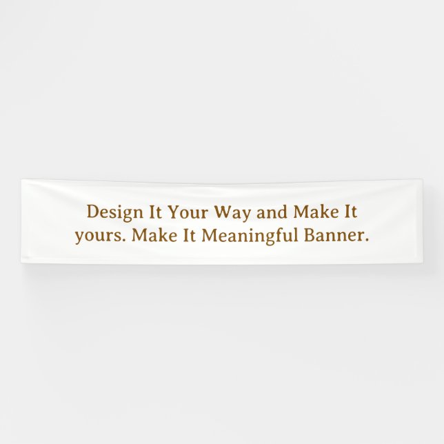 Create Your Personalize 2.5' x 12' Banner (Horizontal)