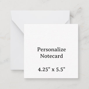 Create Your Personalize 2.5" x 2.5" Flat Notecard