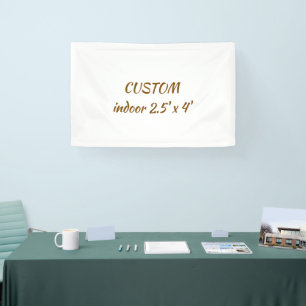 create your personalize 2.5' x 4' indoor banner