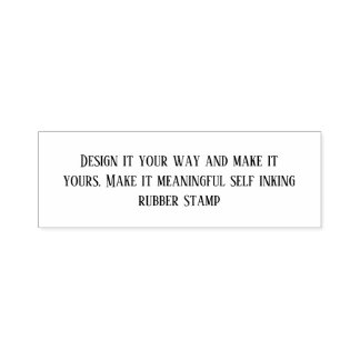 Create Your Personalize 2.65" x 0.9" Self-inking Stamp