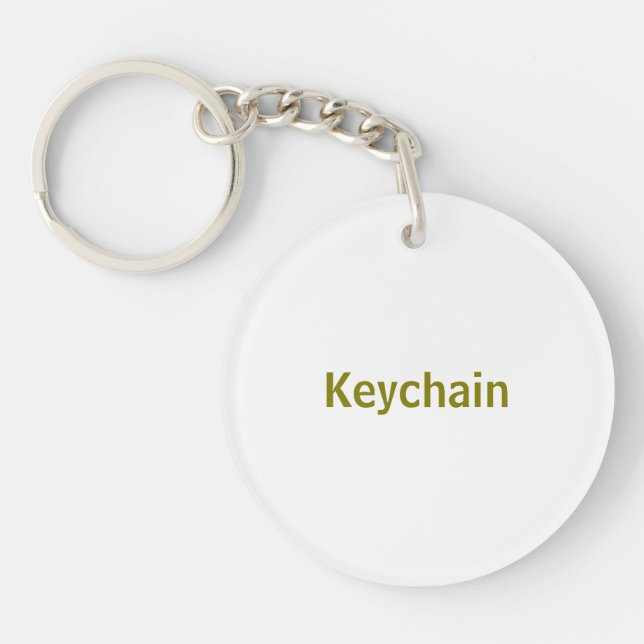 Create Your Personalize 2" Keychain (Front)
