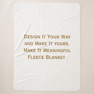 Create Your Personalize 30"x40" Sherpa Blanket