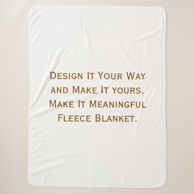 Create Your Personalize 30"x40" Sherpa Blanket (Front)