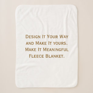 Create Your Personalize 30"x40" Sherpa Blanket