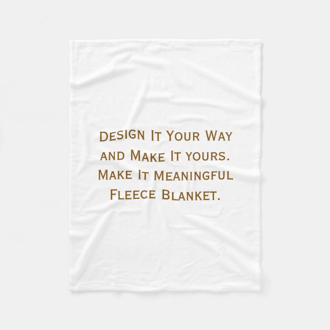 Create Your Personalize 30" x 40" Fleece Blanket (Front)
