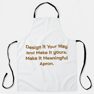 Create Your Personalize 34" length x 27" width Apron