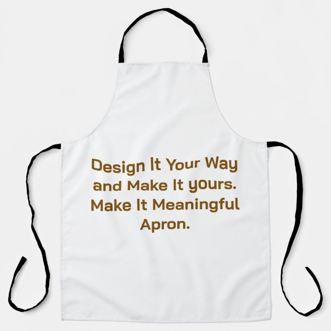 Create Your Personalize 34" length x 27" width Apron (Front)