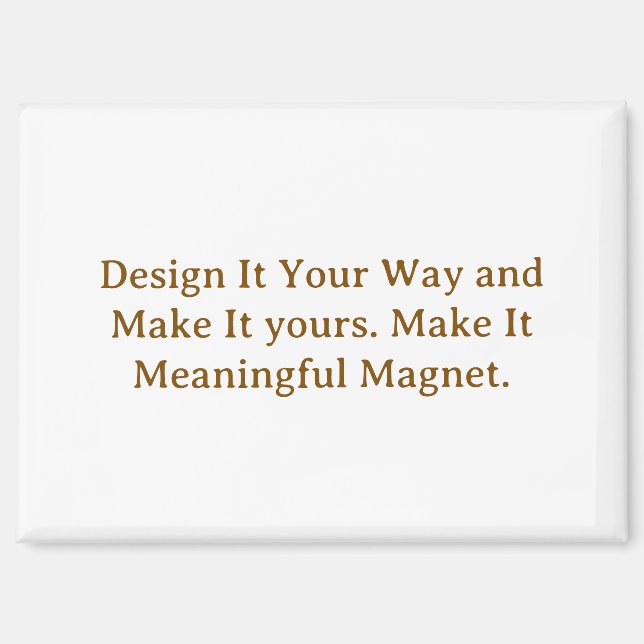 Create Your Personalize 3.5" x 2.5" Magnet (Front)