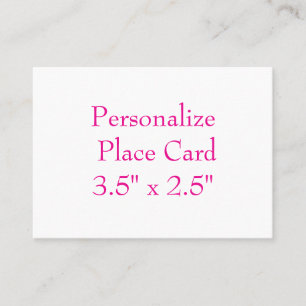 create your personalize 3.5" x 2.5" simple Squared Place Card