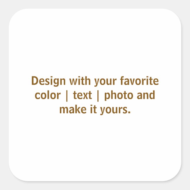 Create Your Personalize 3 inch Square Sticker (Front)