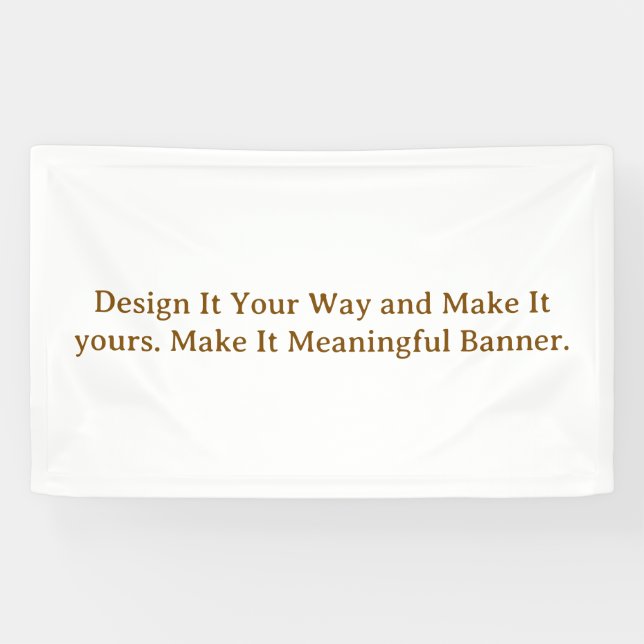 Create Your Personalize 3' x 5' Banner (Horizontal)