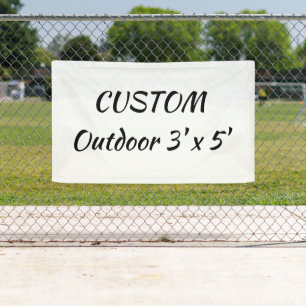 create your personalize 3' x 5' outdoor banner