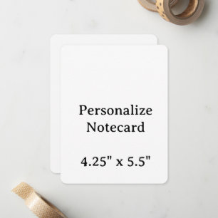 Create Your Personalize 4.25" x 5.5" Flat Notecard