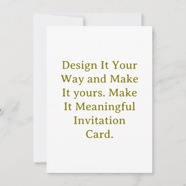Create Your Personalize 4.5" x 6.25" Squared Invitation (Front)