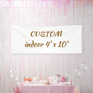 create your personalize 4' x 10' indoor banner