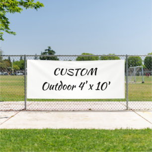 create your personalize 4' x 10' outdoor banner