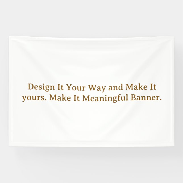 Create Your Personalize 4' x 6' Banner (Horizontal)
