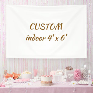 create your personalize 4' x 6' indoor banner