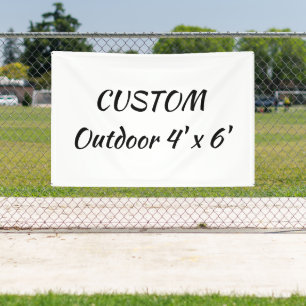 create your personalize 4' x 6' outdoor banner