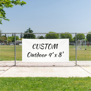 create your personalize 4' x 8'outdoor banner