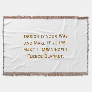 Create Your Personalize 54"l x 38"w Throw Blanket