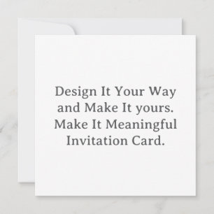 Create Your Personalize 5.25" x 5.25"  Invitation