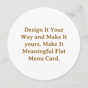 Create Your Personalize 5.25" x 5.25" Menus Cards
