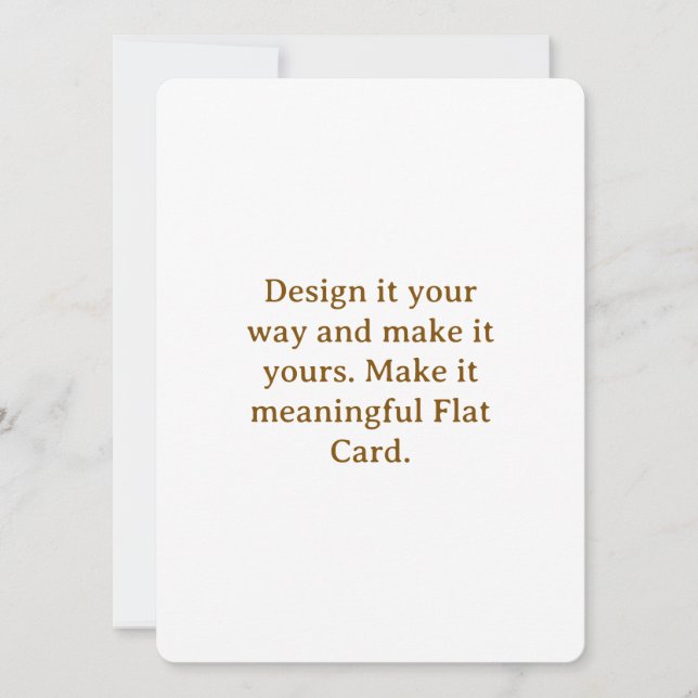 Create Your Personalize 5.5" x 7.5" Flat Card (Front)