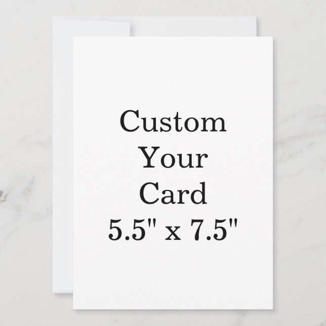 create your personalize 5.5" x 7.5" Squared Announcement (Front)