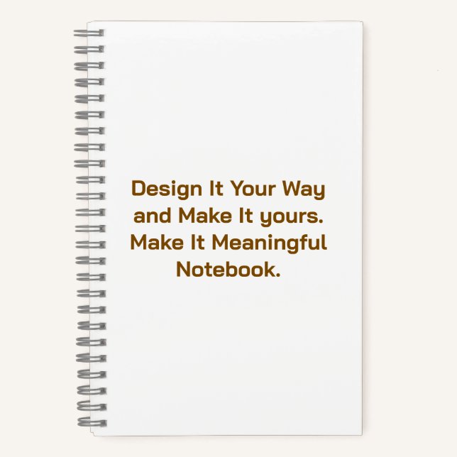 Create Your Personalize 5.5" x 8.5" Notebook (Front)
