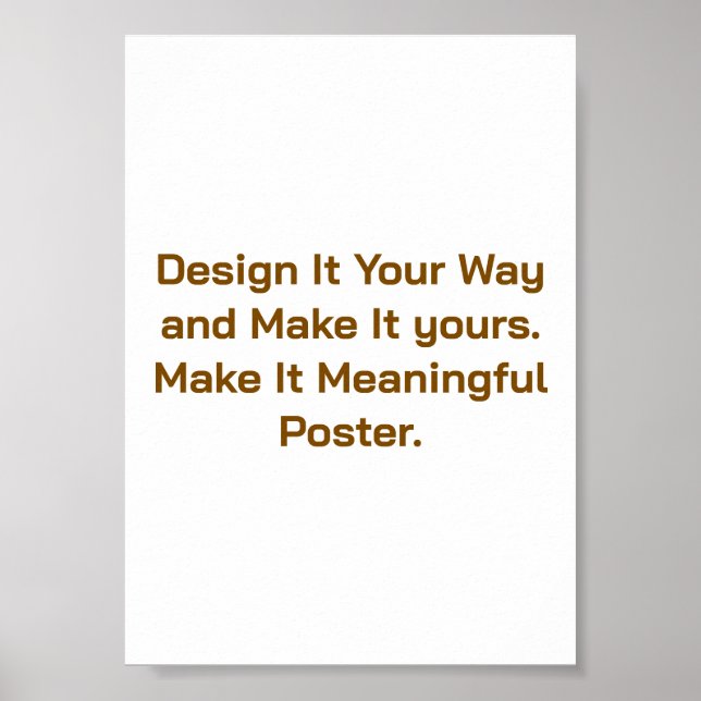 Create Your Personalize 5"x7"  Poster (Front)