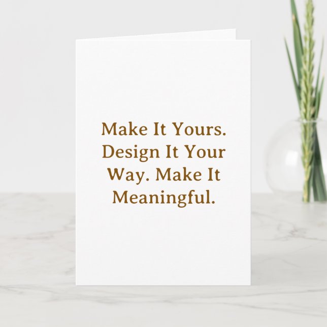 Create Your Personalize 5" x 7" Folded  Program (Front)
