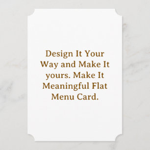 Create Your Personalize 5" x 7" Menus Cards