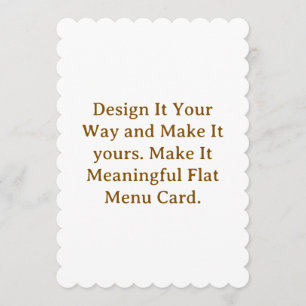 Create Your Personalize 5" x 7" Menus Cards
