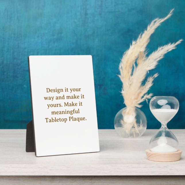 Create Your Personalize 5 x 7" Plaque (Side)
