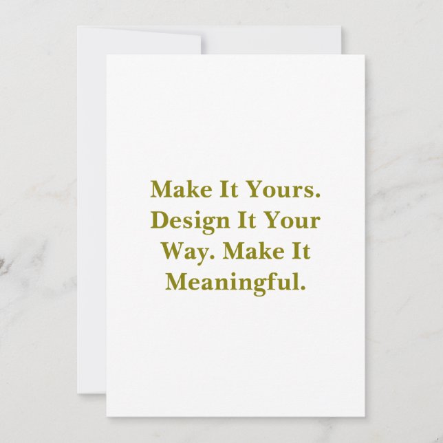 Create Your Personalize 5" x 7" Squared  Invitation (Front)