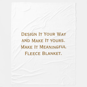 Create Your Personalize 60" x 80" Fleece Blanket