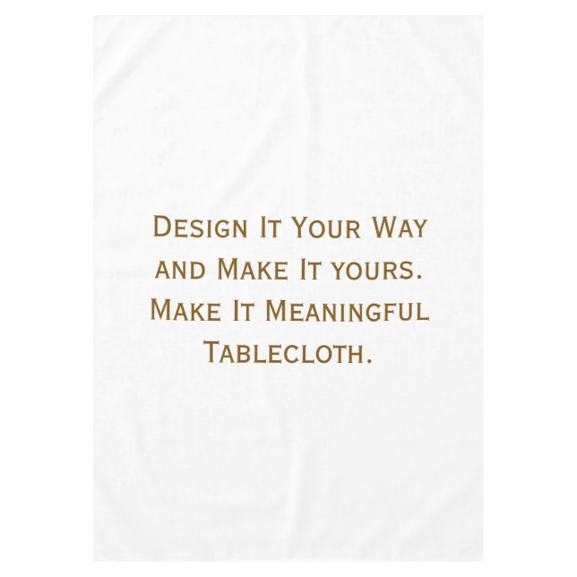Create Your Personalize 60" x 84" Tablecloth (Front)
