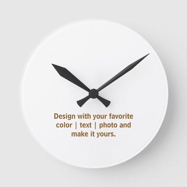 Create Your Personalize 8" Round Acrylic Clock (Front)
