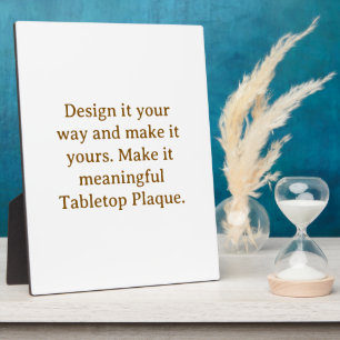 Create Your Personalize 8 x 10" Plaque