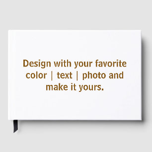 Create Your Personalize 9" x 6" Guest Book