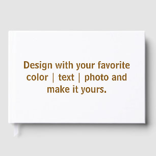 Create Your Personalize 9" x 6" Guest Book