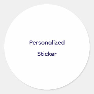 Create Your Personalize Classic Round Sticker