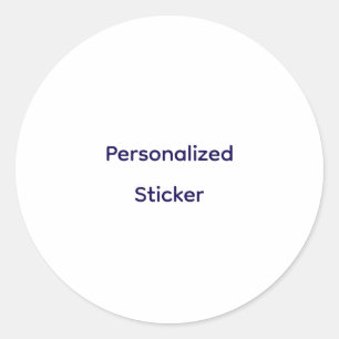 Create Your Personalize Classic Round Sticker