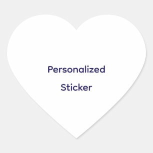 Create Your Personalize Heart Sticker